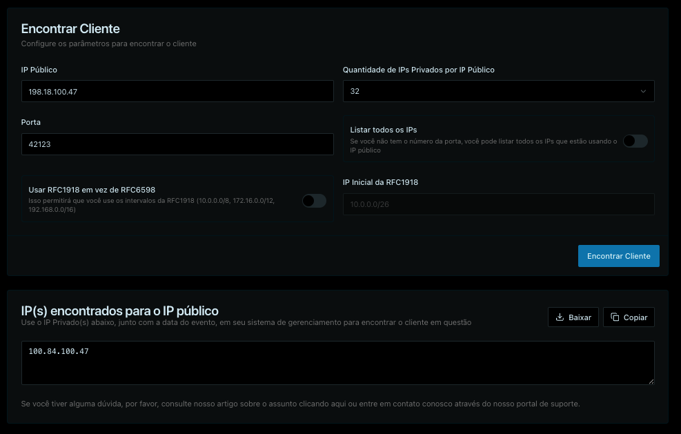 Tela Encontrar Cliente
